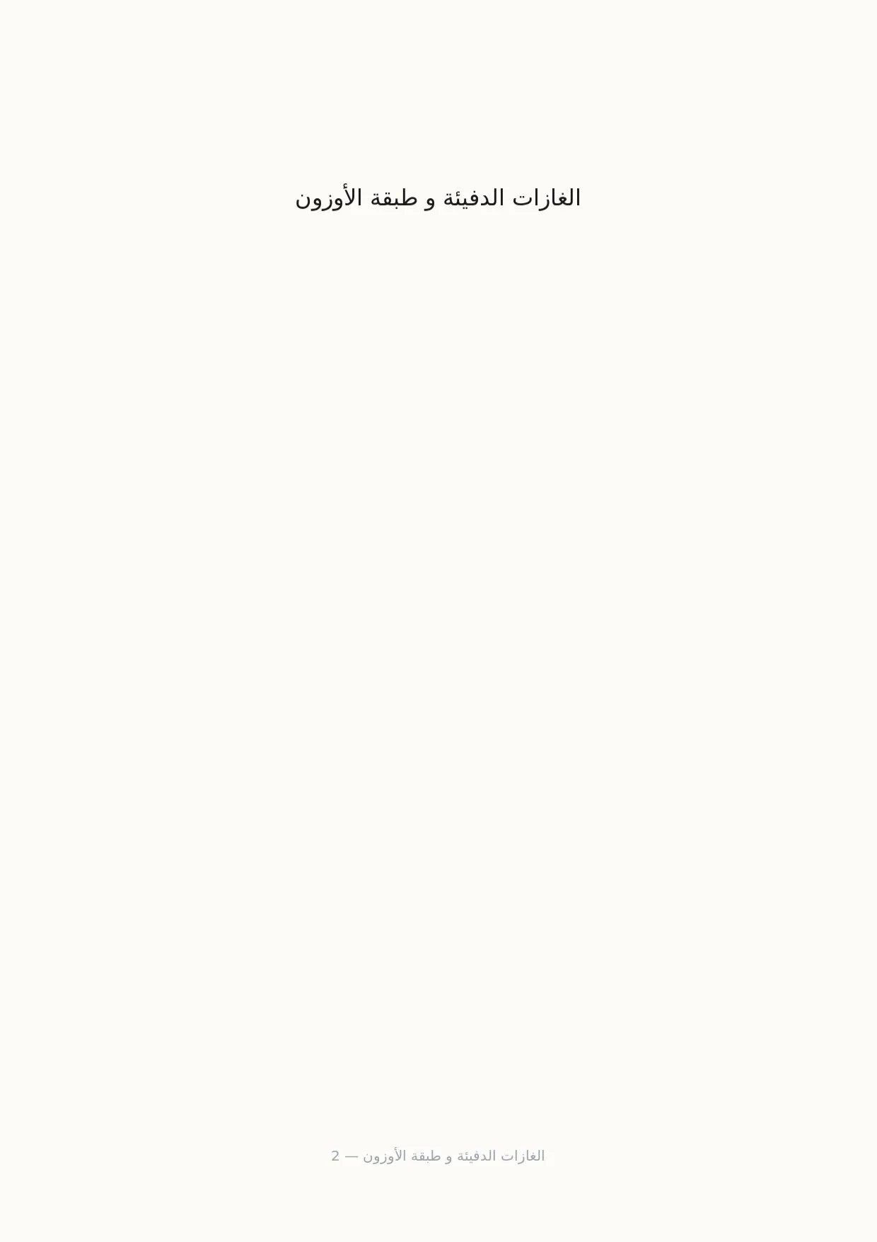 صفحة 2 من الغازات الدفيئة و طبقة الأوزون